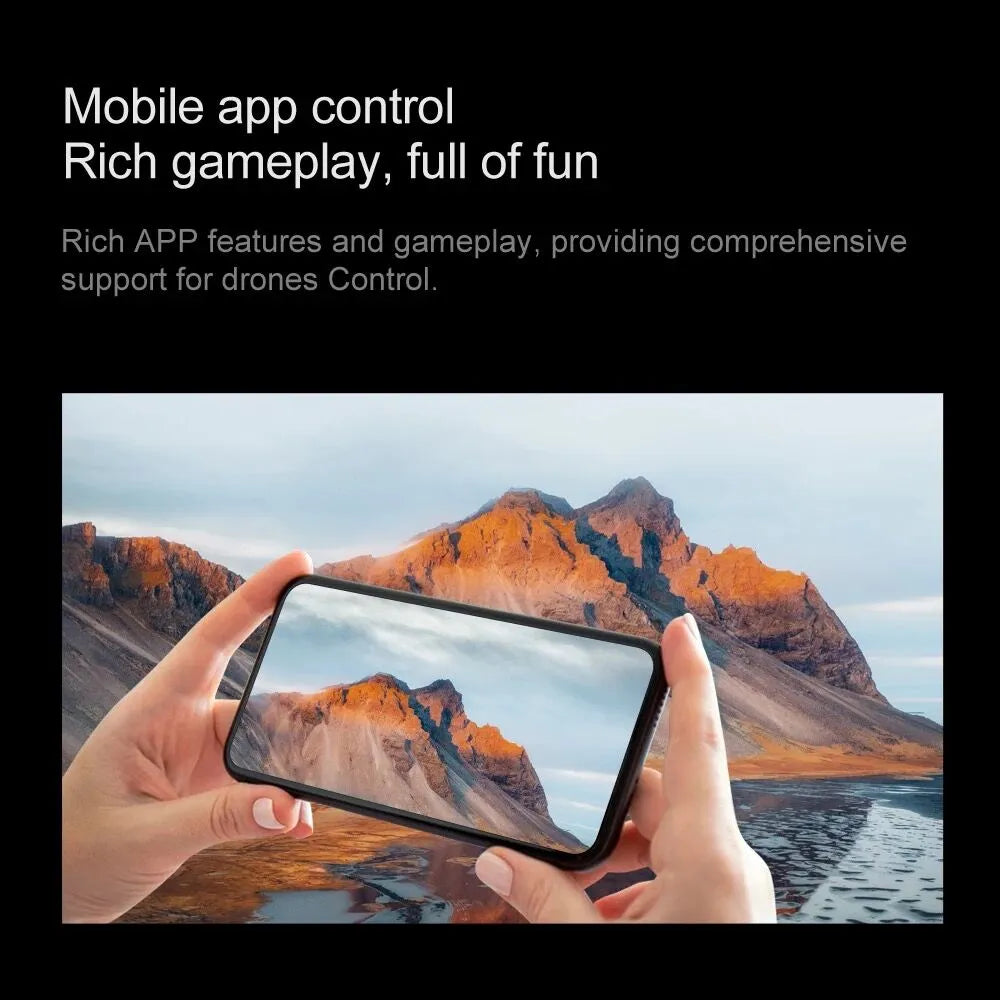 Elecfy HD Drone BLACK F198 | WiFi | Bag Version | Position Locking Drone | Brushless Motor