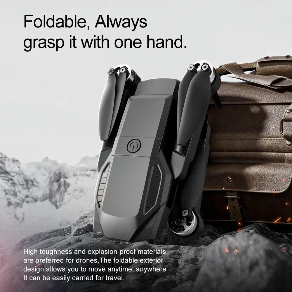 Elecfy HD Drone BLACK F198  | WiFi | Bag Version | Position Locking Drone | Brushless Motor