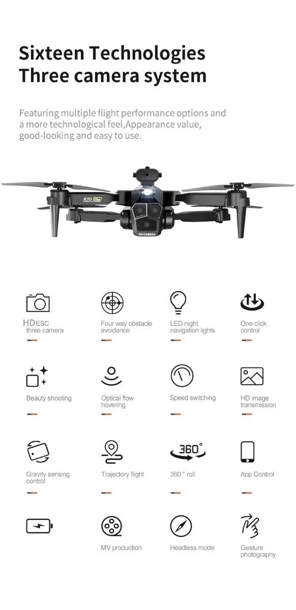 K10 max (5 Camera Gimble Drone) | Upgraded