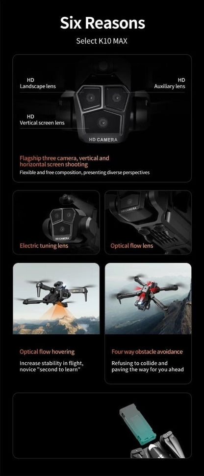 K10 max (5 Camera Gimble Drone) | Upgraded